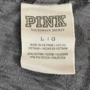 Victorias Secret Pink I Hate Running Graphic Tank Black Grey Aztec Green L #1231 thumbnail 7