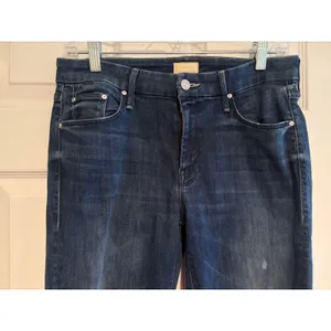 Mother Looker Ankle Chew Jeans Breaking The Law Distressed Skinny 29 thumbnail 3
