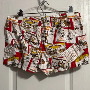 J. Crew Vintage Inspired Ski‎ Print Lounge Pajama Shorts Retro Cottagecore thumbnail 3