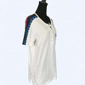 Vintage Y2K Victoria's Secret PINK fairy white tie up front tee Size Medium thumbnail 3