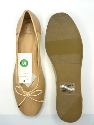 A New Day Beige Mesh Bow Espadrille Ballet Flats Balletcore Coquette Ballerina thumbnail 8
