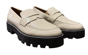 🤍 Franco Sarto Balin Cream Lug Sole Penny‎ Loafers 🤍 thumbnail 1