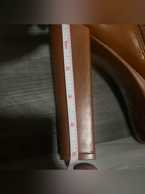 Miss Lola Brown Platform faux leather boots thumbnail 3