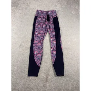 Greyson Leggings Womens Small Floral Nouveau NWT‎ Golf Purple thumbnail 2
