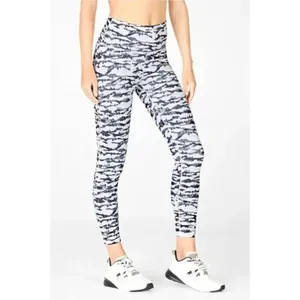 Fabletics small black and white abstract print 7/8 leggings thumbnail 3