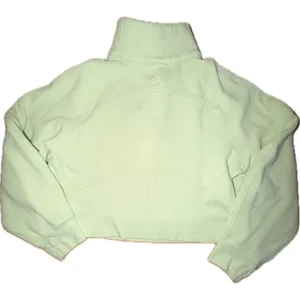 Lululemon Scuba Oversized Funnel Neck Half Zip Hoodie Lime Green Womens thumbnail 3