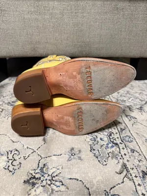 Tecovas The Jolene Pale Yellow Boots Size 6 thumbnail 11