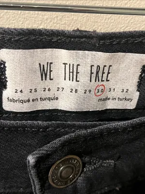 We The Free We The Free Black Distressed Maggie Mid-Rise Straight Jeans thumbnail 2