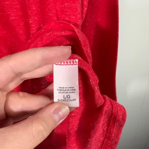 Victoria's Secret Red Henley Button 3/4 Sleeve Lightweight Lounge Top Large L thumbnail 4
