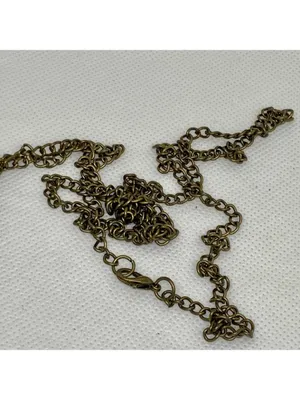 Quartz analog Pocket Watch bronze tone 45mm white dial chain necklace running thumbnail 4