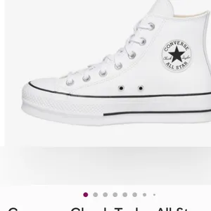 Converse Chuck Taylor All Star leather high tops. White size women’s 6.5 thumbnail 3