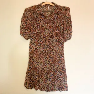 Free People Bonnie Floral Chiffon Mini Dress Size XS thumbnail 7