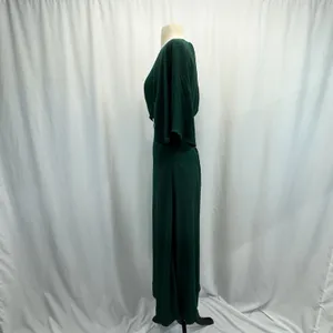 Reformation Benny Dress 4 Green Cut Out Flutter Sleeve Maxi Cali-Cool Bobo Chic thumbnail 5