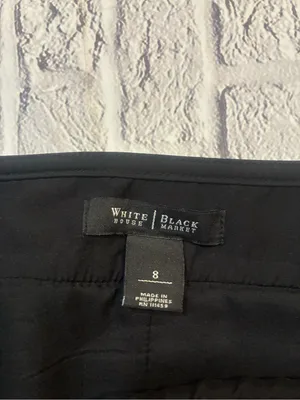 White House Black Market Black and White‎ Glen Plaid Pencil Skirt thumbnail 4
