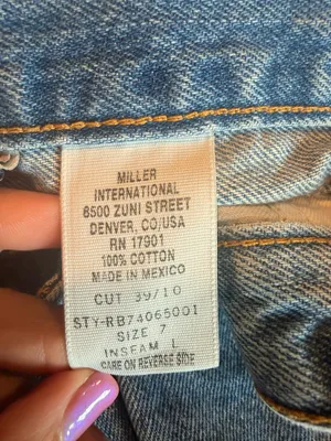 Vintage Y2K Rockies Slim High Rise Mom Jeans 100% Cotton Light Wash Size 7 thumbnail 6