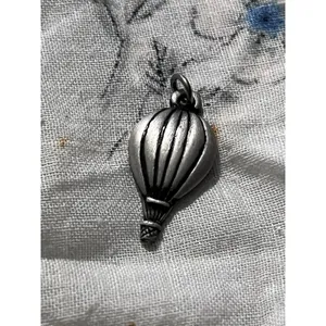 Vintage Ms. Dee Vintage Pewter Hot Air Balloon Up, Up & Away! Pendant thumbnail 3