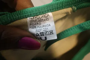 Palomar Beachwear one piece workout exercise playsuit in green. thumbnail 8