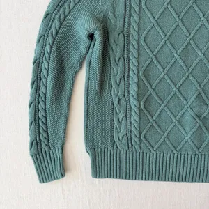 Gap Cable Knit Pullover Sweater Women XS Bistro Green thumbnail 10