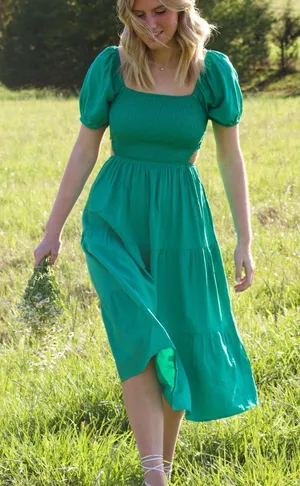 Dress Up green midi dress thumbnail 1