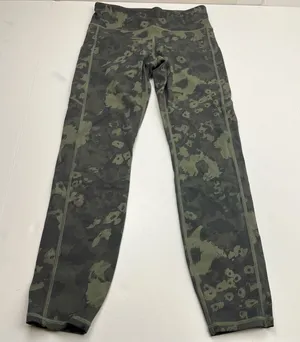 Vuori Stride Pocket Leggings‎ Size Small Green Camo Women’s High Waist VW429 thumbnail 1