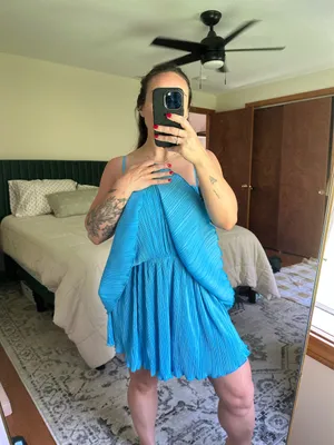 Lane 201 Blue Satin Romper thumbnail 4