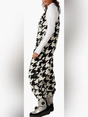 NEW Free People FP Movement Hit the Slopes Fleece Overall Sz S thumbnail 3