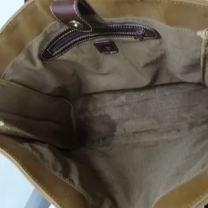 FLAWS- Diane Von Furstenberg Large Tote Shoulder Bag‎ DVF Brown Vintage thumbnail 2