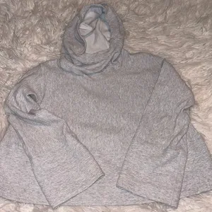 Lululemon Textured Hoodie Pullover Gray Oversized Small Cropped thumbnail 4