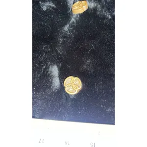 Vintage Faux Women Fur Coat Double Breasted Gold Clover Buttons Long Length M-L thumbnail 12