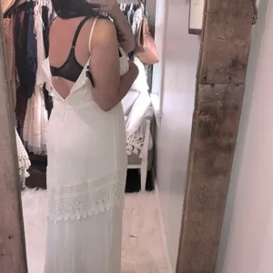 Trixxi size 7 ivory lace crochet maxi sundress thumbnail 4