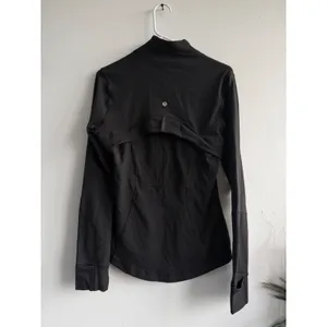 Lululemon Define‎ Jacket Black Full Zip Size 8 Breakaway from Cancer Logo thumbnail 3
