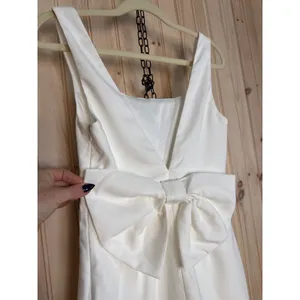 Lulus Blissfully Beaming White Sleeveless Bow Mini Dress Party Bridal Medium thumbnail 7