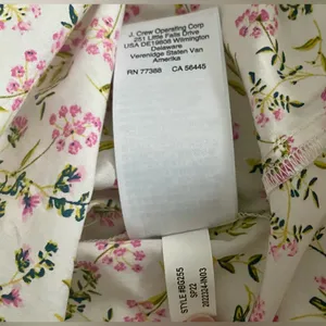 J.Crew Tie-Sleeve Button-Front Cotton Poplin Blouse Meadow Floral Cottagecore M thumbnail 10