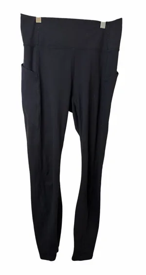Fabletics Oasis PureLuxe High-Waisted Black Leggings with Side Pockets thumbnail 1
