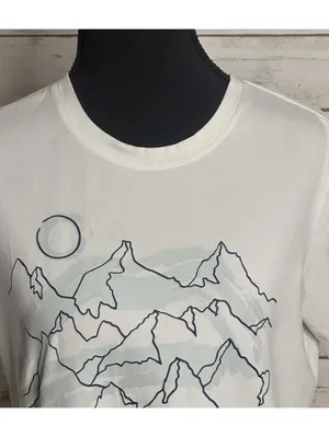 Arc'teryx Women's white mountain graphic short sleeve t-shirt Small gorpcore thumbnail 2