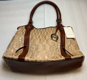 Etienne Aigner monogram canvas shoulder bag or hobo bag thumbnail 2