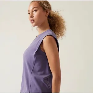 Athleta Seasoft Tank Sweatshirt In Periwinkle‎ Size Small thumbnail 2