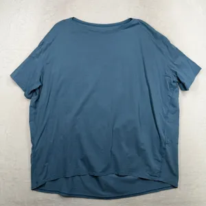 Lululemon Size 14 Back in Action Short Sleeve T-Shirt Utility Blue Relaxed Fit thumbnail 3