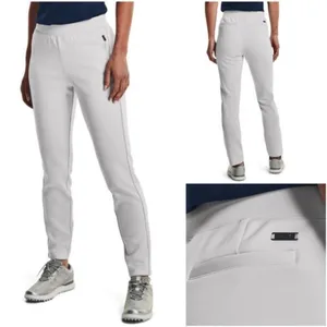 NWT UNDER ARMOUR Women's UA Links Pull-On Golf Pants in Halo Grey XXL thumbnail 3