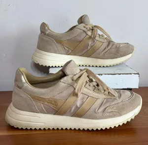 Gola‎ Chicago Glimmer Gold Sun Metallic Suede Sneakers CLB428 Womens 6 thumbnail 1