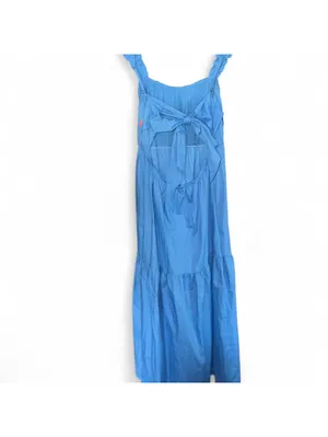 Abercrombie & Fitch tiered bow back ruffle poplin maxi dress thumbnail 5