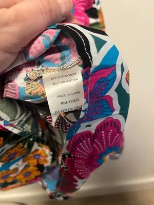BALTIC BORN (NWT) Kyrie Puff Sleeve Short Dress, Multicolor Floral, Size XL thumbnail 12