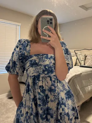 Abercrombie Emerson Puff Sleeve Dress thumbnail 2