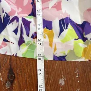 NWT J. Crew Seaside Cami Dress Size 2 White Purple Abstract Floral Casual thumbnail 8