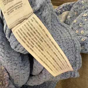 Abercrombie‎ & Fitch Blue Ditsy Floral Print Smocked Puff Sleeve Crop Top XS thumbnail 5