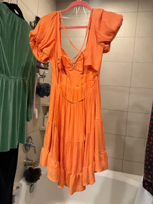 Orange Princess Polly Dress Mini thumbnail 2