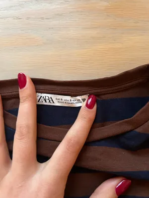ZARA Striped Top thumbnail 3