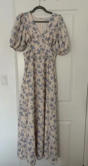 Petal and Pup Jemima Flora Eylet Cutout Maxi Dress thumbnail 5