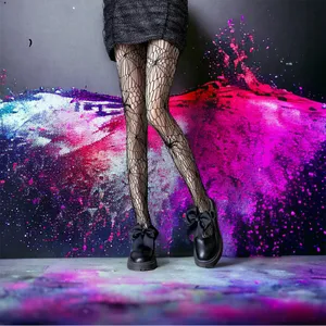 Gothic Spider Jacquard Out Sheer Tights Hollow‎ Out Women’s Pantyhose One Size thumbnail 7