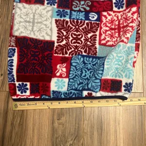 Patagonia Synchilla Snap-T Fleece Pullover XXS Patchwork Print Red Blue Vintage thumbnail 9